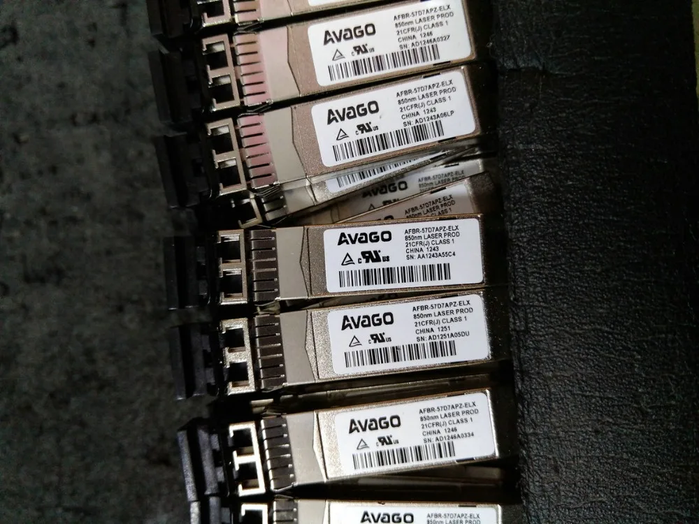 

RaidStorage Avago AFBR-57D7APZ-QL SFP+ 8Gb 8GBPS LC Fibre Channel Transceiver Qlogic For QLE2560 QLE2562 HBA FC Card