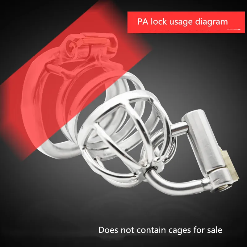 Мужской Целомудрие устройство титана ПА прокол замок 3/5 мм рычаг блокировки секс