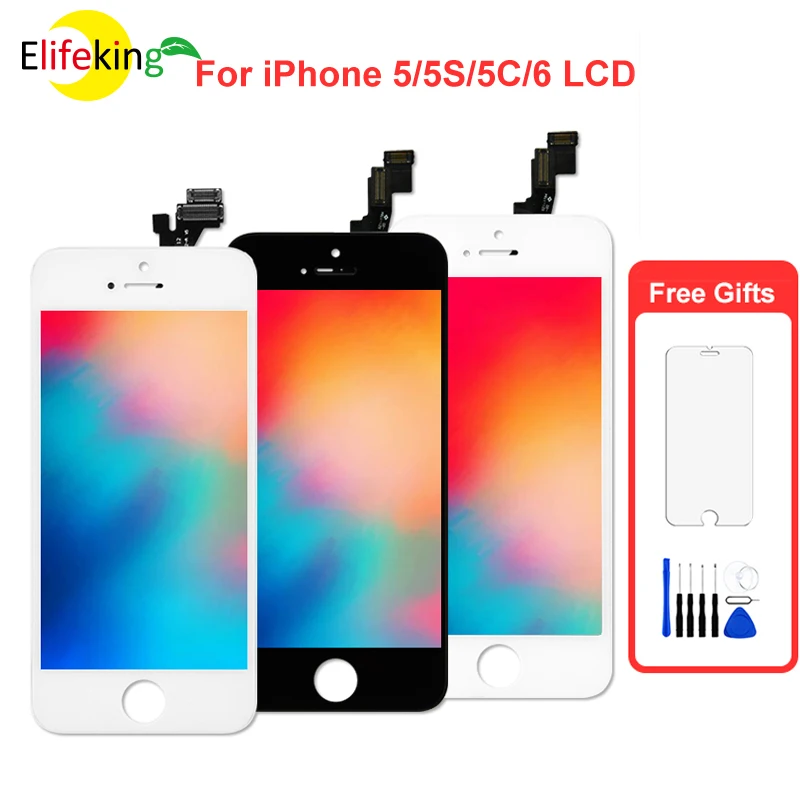Экран AAA для Apple iPhone 5 ЖК дисплей сенсорный экран в сборе с дигитайзером стекло без