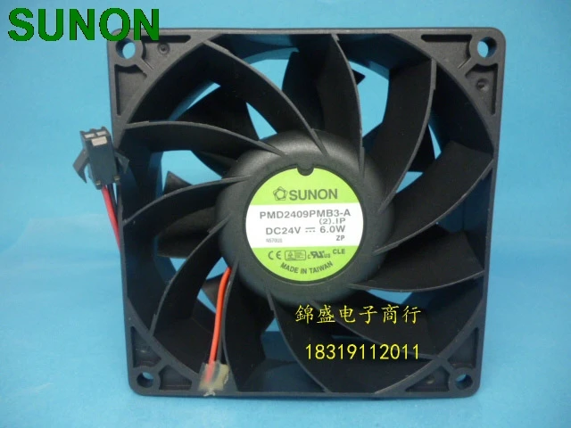 Вентилятор охлаждения инвертора для Sunon PMD2409PMB3-A, 90 мм, 9238, 9 см, постоянный ток 24 В, 6,0 Вт