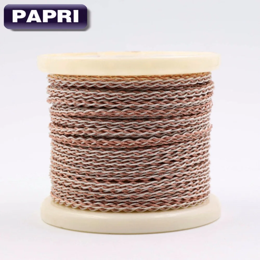 

PAPRI Upgraded Headphone Cable 6N OCC Silver COO Brass Platinum Wire surround Cable Audio Speaker Earphone Cable