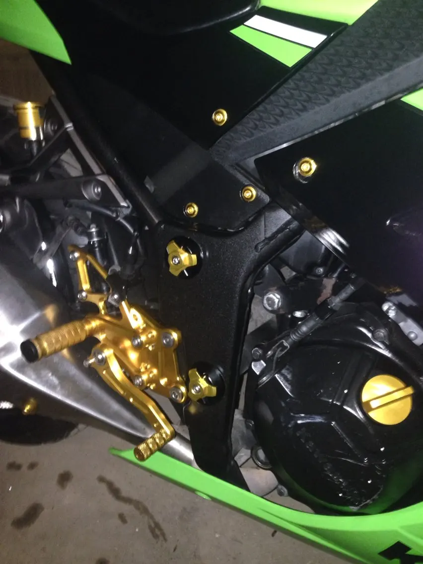 Для KAWASAKI NINJA 300 NINJA 250R 400R 650R GTR1400 аксессуары для мотоциклов обтекатель лобового стекла болты гайки винты универсальные