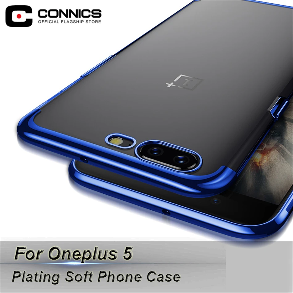Connics мягкий чехол для телефона OnePlus 5 прозрачный Placted Чехлы мангала анти стук