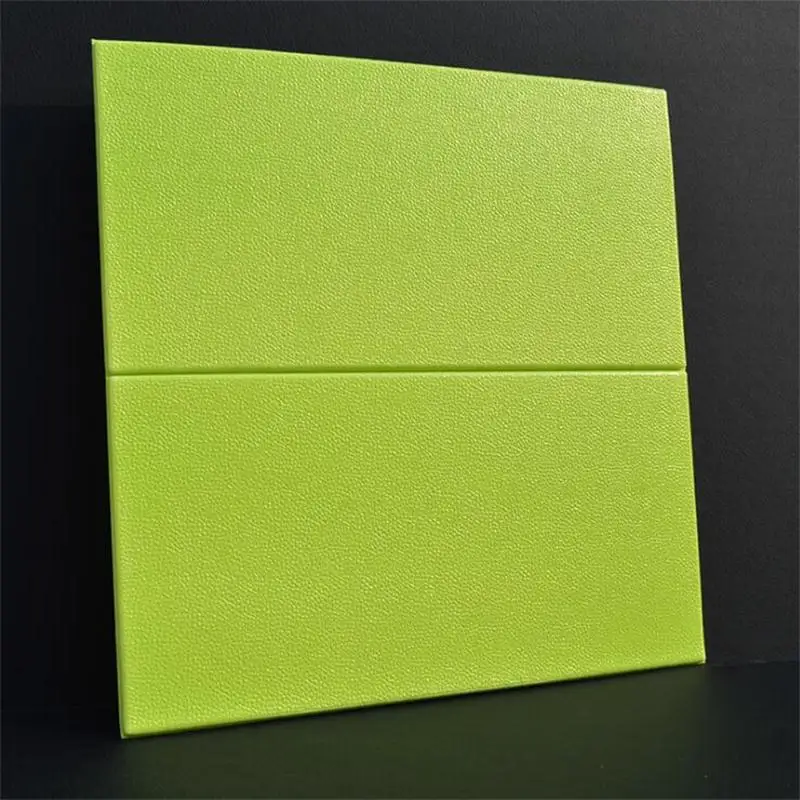 3D ПЭ пена Гибкая имитация кожи узор стикер на стену ТВ диван украшение мягкий