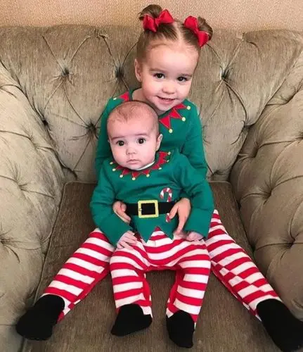 Рождественский комбинезон для новорожденных мальчиков и девочек хлопковая