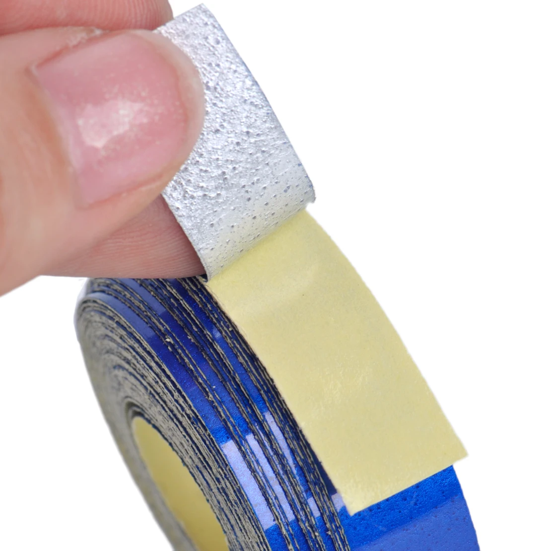 

DWCX Car Blue Motorcycles Bicycles Truck Body DIY Self Adhesive Decal 5 Meter x 1cm Reflective Sheeting Stripe Sticker Tape
