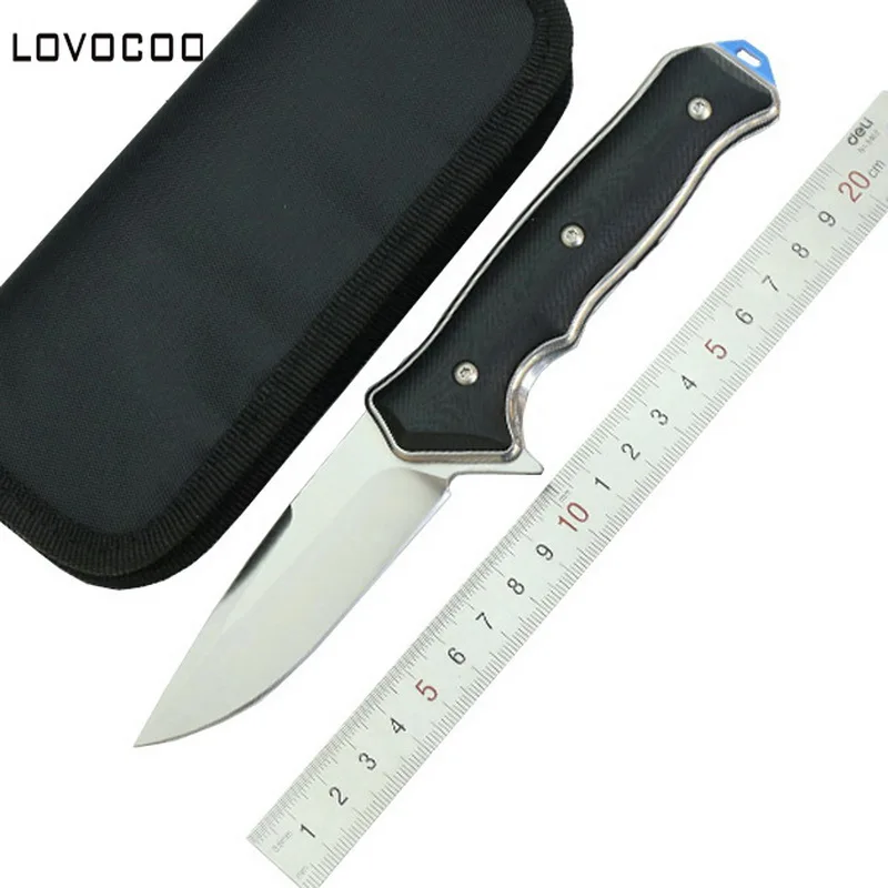 Складной нож LOVOCOO CR1502 D2 лезвие G10 Ручка открытый кемпинг охотничий выживания