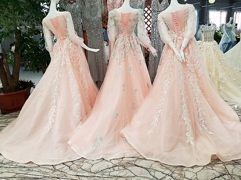 LS00351 роскошные когда-либо красивые вечерние платья кружевные цветы щедрые