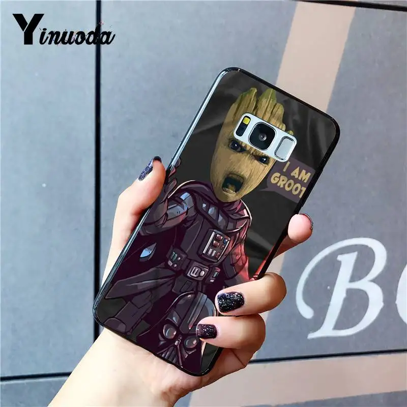 Yinuoda стражи для Galaxy Marvel черный мягкий чехол телефона Samsung S9 plus S7 edge S6 S10 S8 |