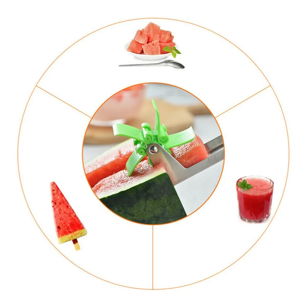 2019 Newest Watermelon Cutter Windmill Shape Plastic Slicer for Cutting Power Save Stainless Steel Tools | Дом и сад