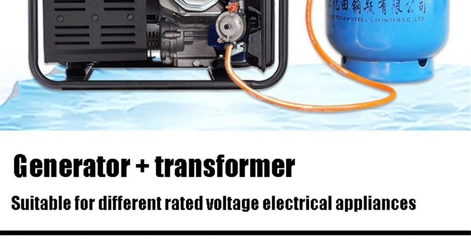 650W Портативный бензиновый генератор 220V AC Выход бесшумный Кемпинг инвертор генераторная установка