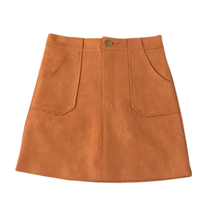 Юбка трапеция Женская шерстяная с карманами на весну осень|Женские юбки| |