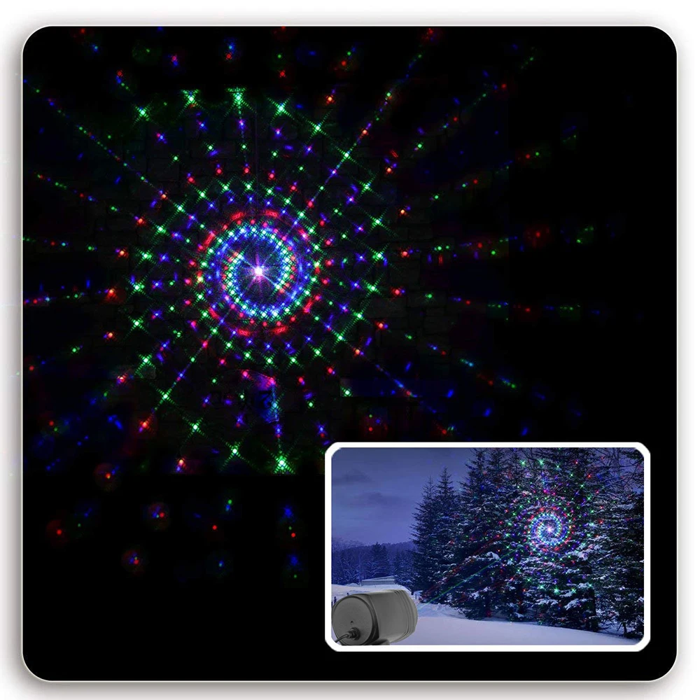 

Рождественские садовые лазерные огни, движущиеся звезды RGB, 20 шаблонов, проектор, душевые уличные водонепроницаемые IP65 RF пульты дистанционн...