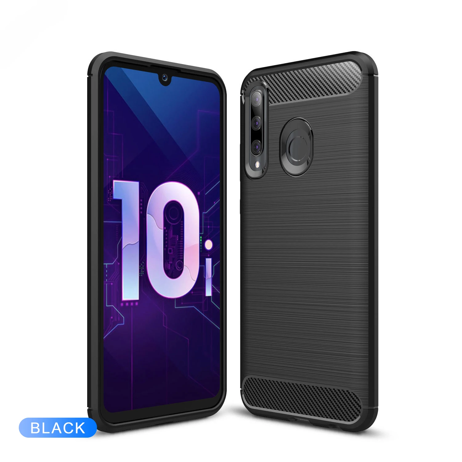 Чехол для Honor 10i противоударный защитный чехол из углеродного волокна