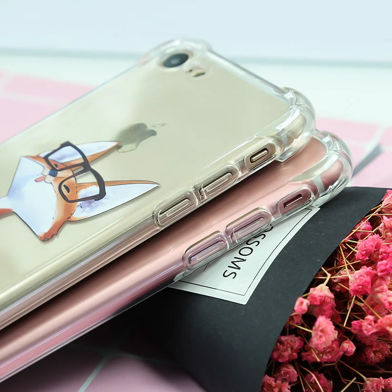 Caseriver противоударный чехол для iPhone 6 S 7 8 Plus X силиконовый из ТПУ с изображением