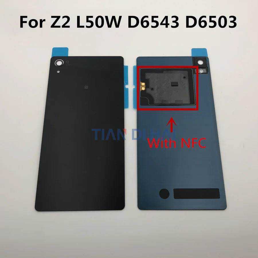 Задняя стеклянная крышка батарейного отсека для Sony Xperia Z4 Z3 + Plus E6553 E6533 Z2 Z1 задняя
