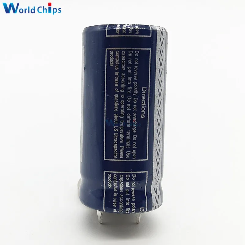 Супер фарад конденсатор 2 8 В 100F 45*22 мм низкая ESR высокая частота 2.8V100F 45x22 Ultracapacitor