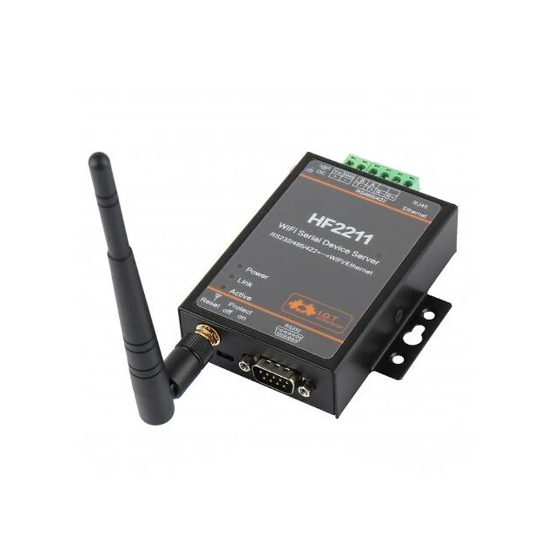 HF2211 промышленный серийный интерфейс Modbus RS232 RS485 RS422 к Wi-Fi Ethernet-устройству TCP IP Telnet 4M Flash DTU сервер