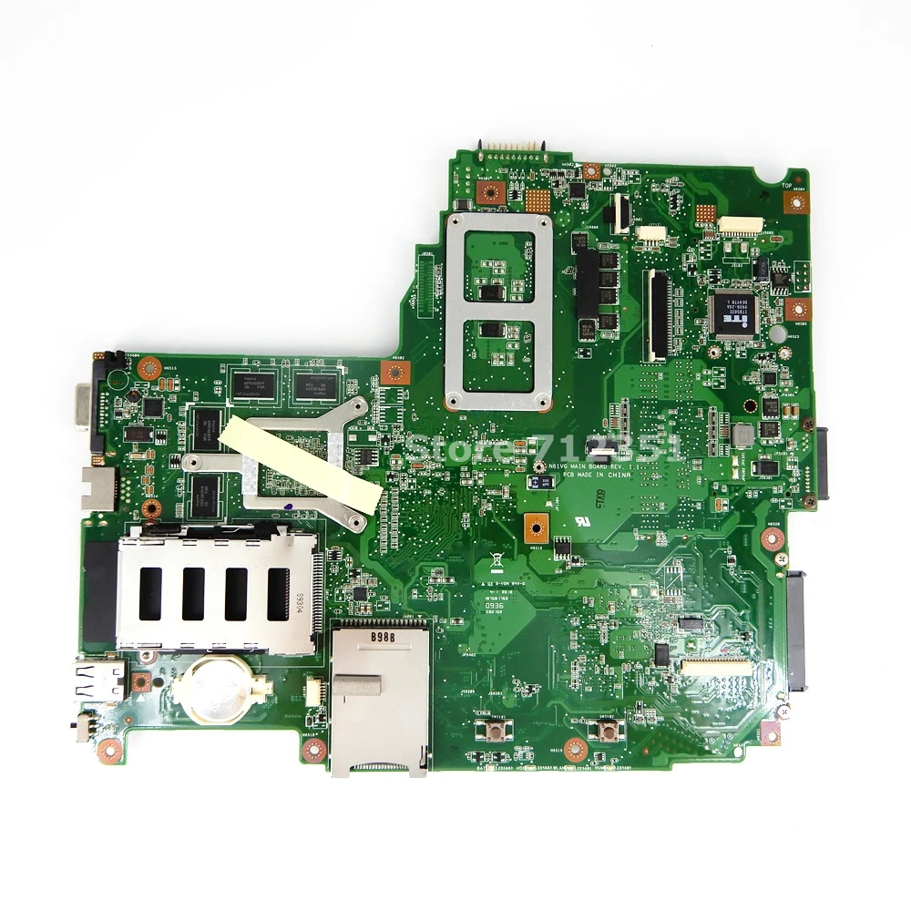 Материнская плата N61VG для ноутбука Mianboard 1 Гб DDR2 PM45 Asus N61V материнская REV 100%