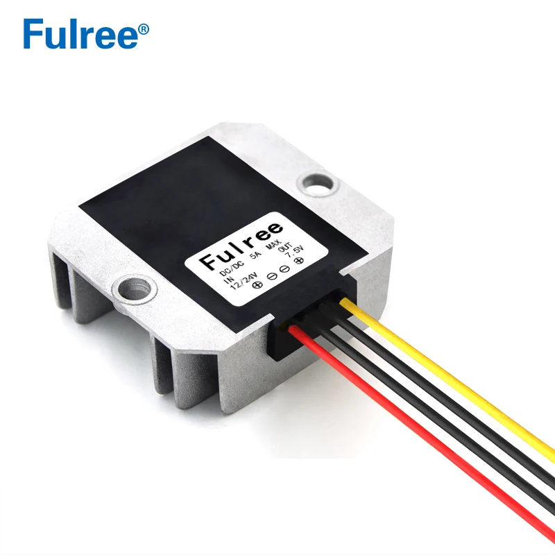 12V 24V to 7.5V 5A 5A 12V 5V 6V 9 V, 24V до 3,3 V 3,7 V 4,2 V 7,5 V DC понижающий Мощность конвертер DIY автомобиля понижающий стабилизатор напряжения модуль Водонепроницаемый - Цвет: 12V 24V to 7.5V 5A