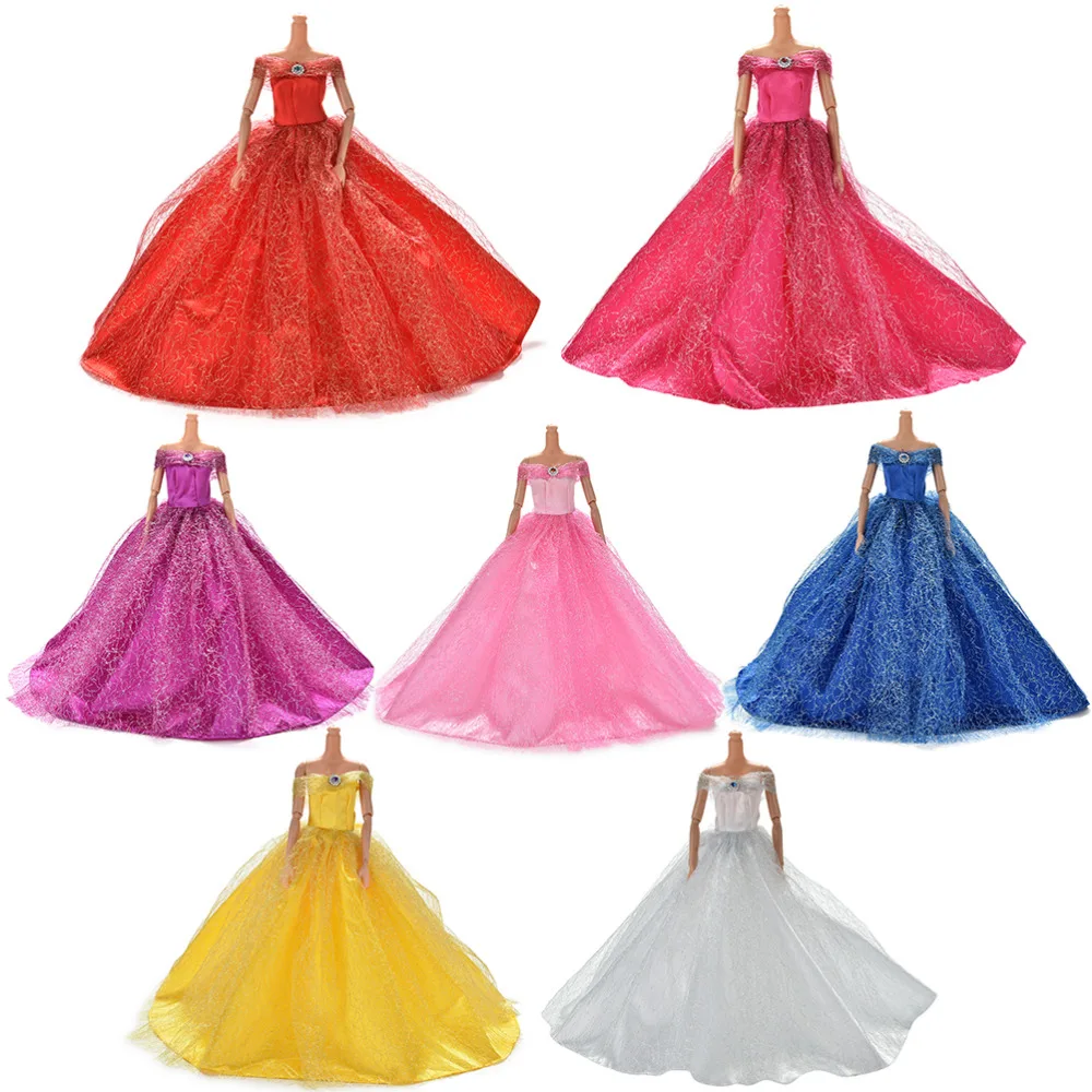 

Handmake Wedding Princess Dress Elegant Clothing Long Gown Skirt For Doll Accessories Fasion Design Outfit