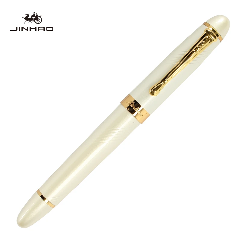 luoxuanyin Jinhao X450 перьевая ручка Роскошные чернильные ручки для письма высокое качество ручка Dolma Kalem вулпен полностью металлический Синий Красный 22 цвета и чернила - Цвет: luoxuanyin