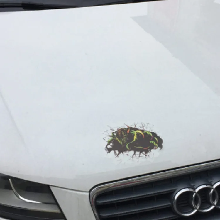 Креативная Съемная Водонепроницаемая мультяшная зеленая наклейка с когтями