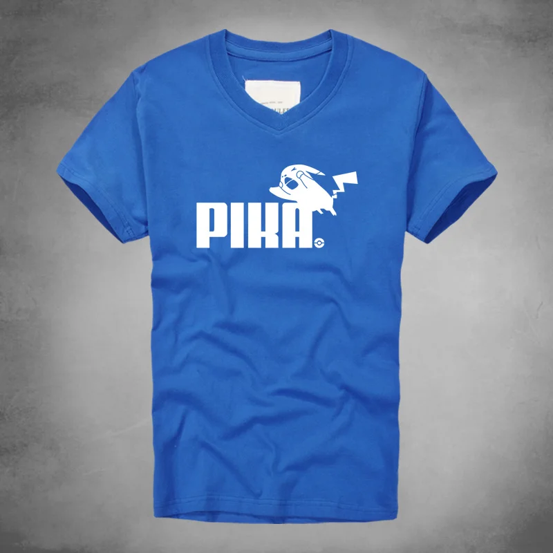 Японская футболка с героем комикса для мужчин забавным принтом Покемон Camisetas