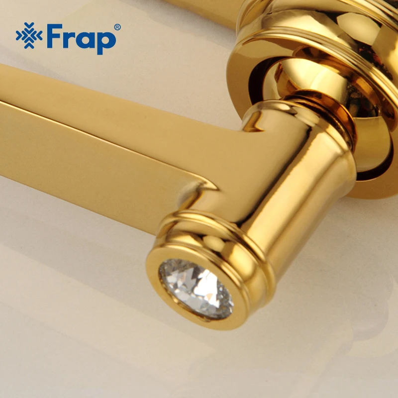 Frap Новое поступление раковина для ванной комнаты золотой кран латунь с