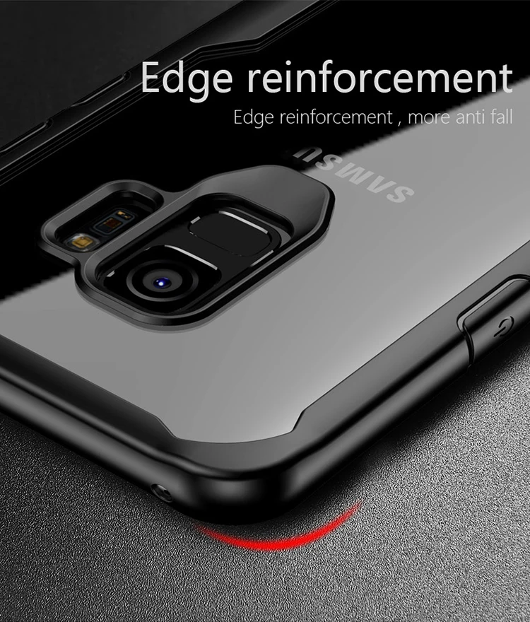 For Samsung Galaxy S9 Case Cover 118506 iPaky PC Hard + Silicone Bumper Phone Transparent Protective Shield |