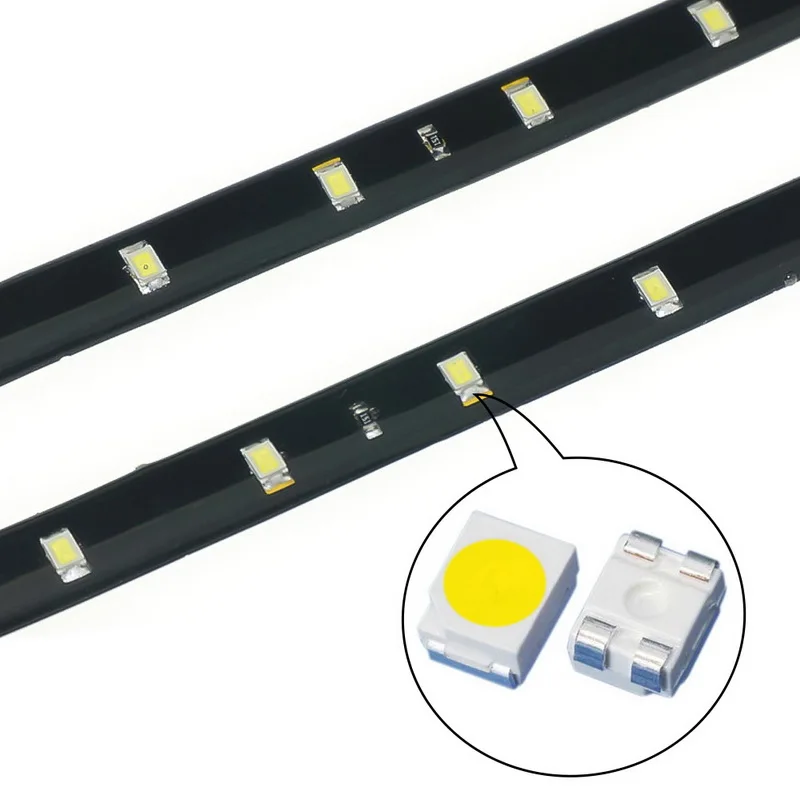 2 шт. высокая мощность 30 см декоративная светодиодная лента 5050 SMD
