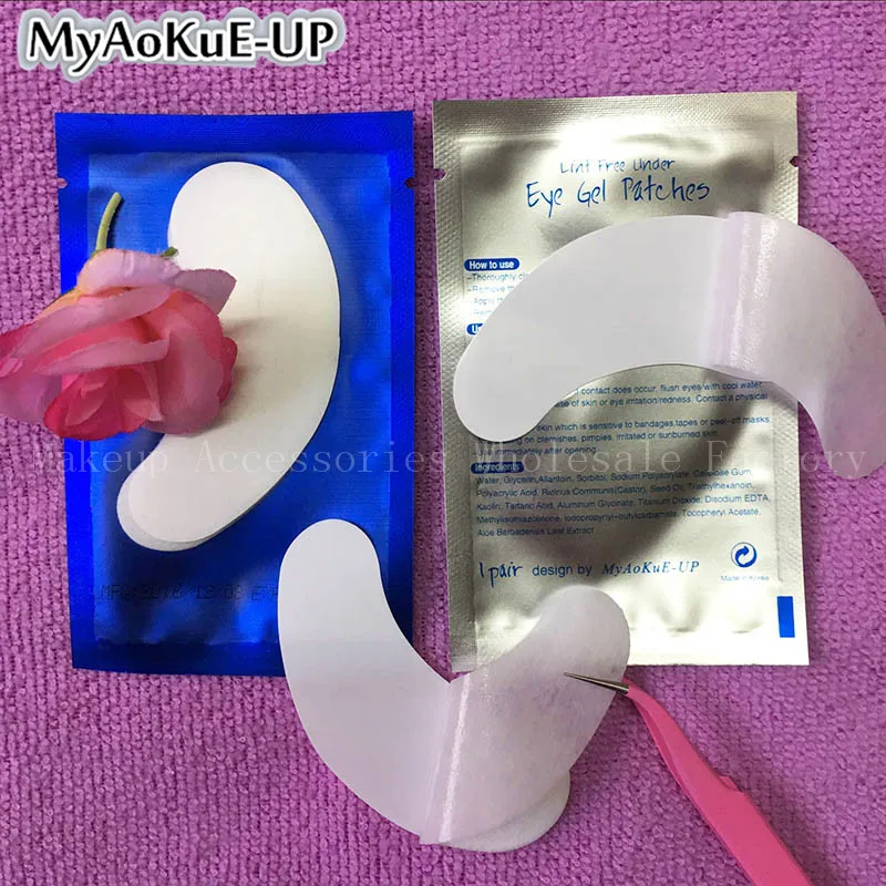 Оптовая продажа 50 пар голубых глаз накладки для ресниц наклейки | Красота и