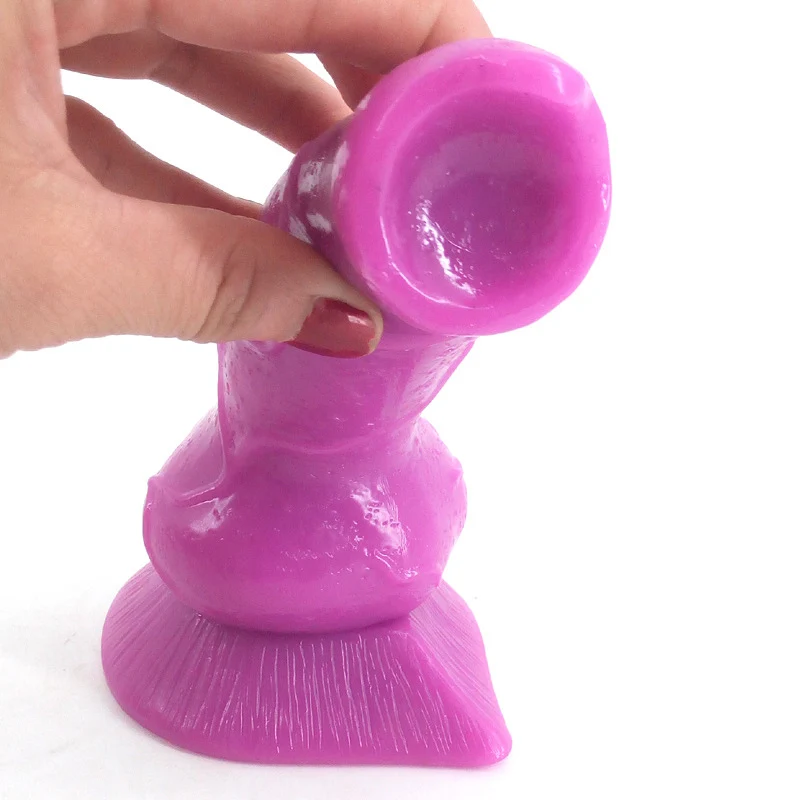 Реалистичный огромный фаллоимитатор в форме животного Большой Волк пенис черная