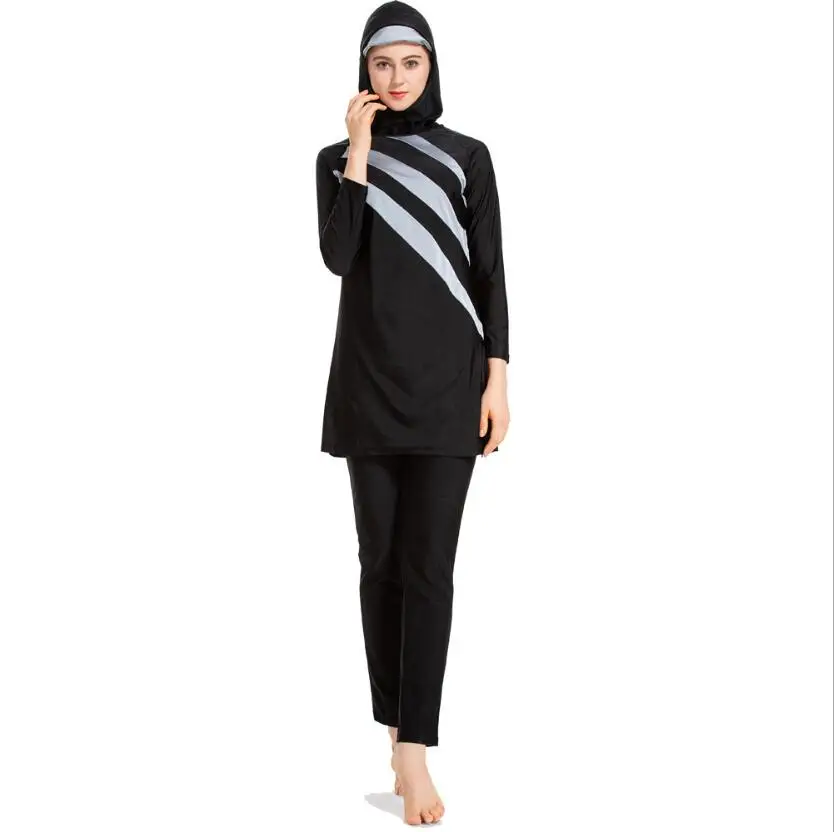 Burkini 2019 мусульманские женские Купальники больших размеров консервативные Чехлы 3