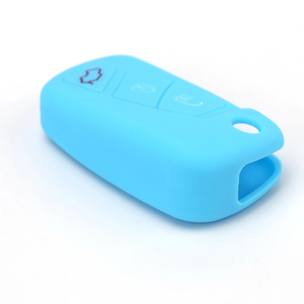 Silicone car key fob case cover set shell skin shirt for ford Mondeo Fiesta Focus C-Max KA GALAXY 3 buttons flip folding remote |