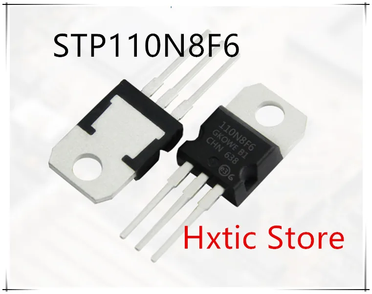 10 шт./лот STP110N8F6 110N8F6 TO 220 80 В/110A Замена 110N7F6 новый оригинальный|Аксессуары для