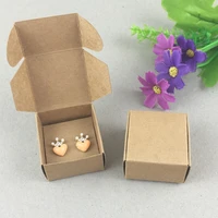 100set paper jewelry boxesearring cards kraft earring packing box blank accessory packaging jewelry set box diy gift boxes