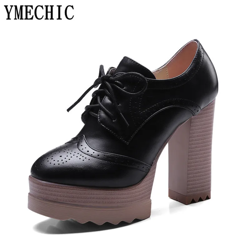 Женские туфли гладиаторы на платформе YMECHIC черные бежевые очень высоком каблуке