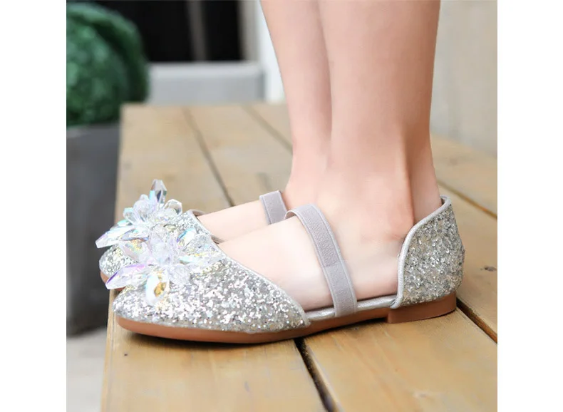 Обувь для девочек со стразами обувь дети лето/весна/осень детский корейский