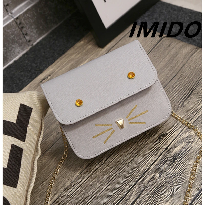 IMIDO2019 новые летние Стиль Корейская версия ретро котенок леди удобные сумки через