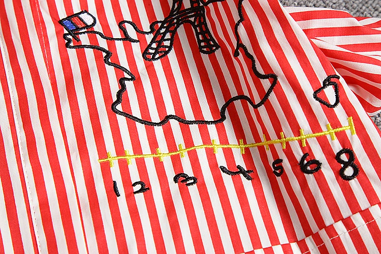 Красный белый рубашки Газа макси размер свободные блузки женские длинные с