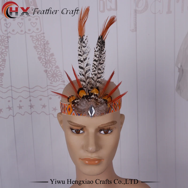 Женская повязка на голову с перьями в богемном стиле|festival feather|feathers for headdressesheaddress