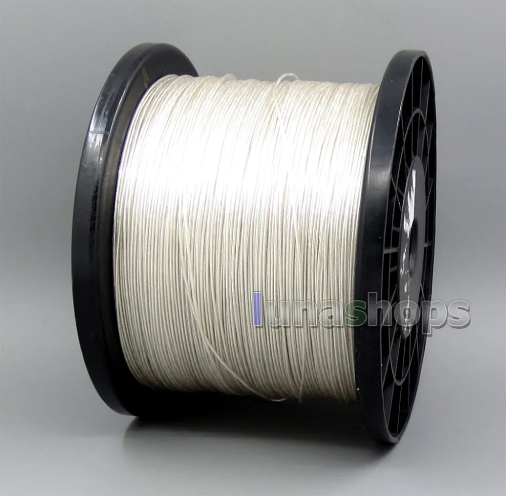 LN005727 100 м Acrolink OCC посеребренный крест-поле Золотое-соотношение Litz-структура провода 10*0,13 мм+ 5*0,13 мм+ 1*0,8 мм 1,1 мм(N Tefl