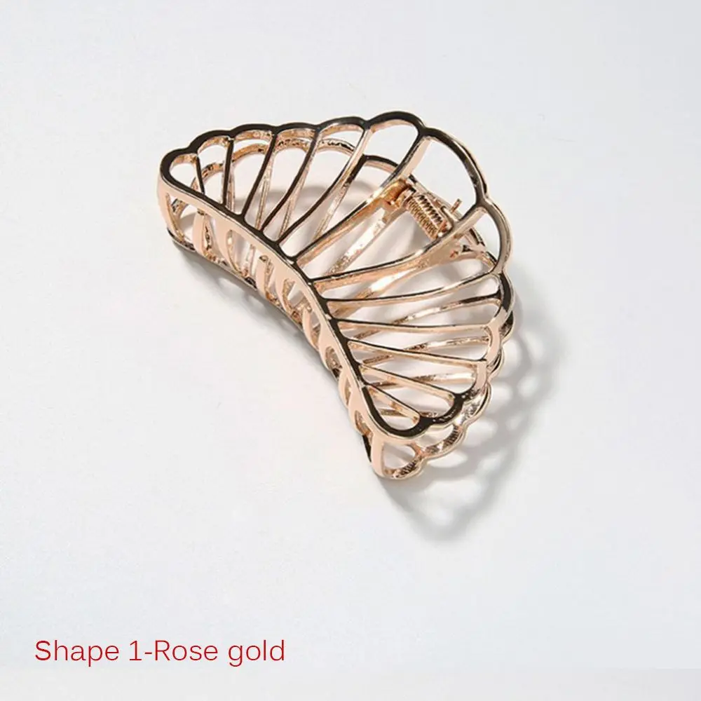 shape1 Hair Claw 1 шт., новинка, Женские Геометрические булочки, аксессуары для волос, металлические современные стильные заколки для волос, заколка для волос, для девушек, девушек, инструмент для макияжа - Цвет: shape1 Hair Claw