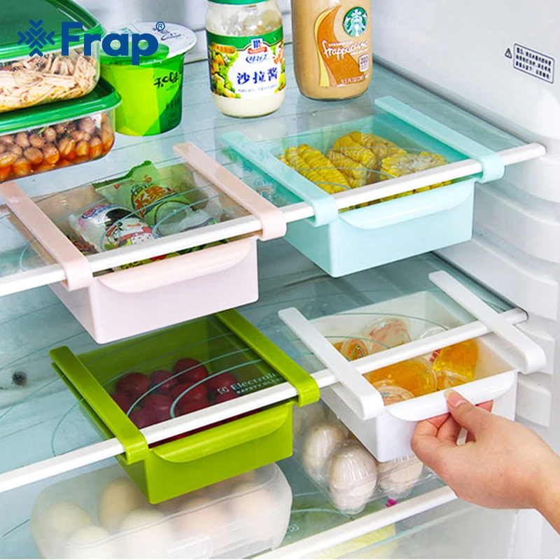 FRAP Kitchen Refrigerator Organizer Storage Box Food Container saving space Rack Pull-out Drawers Fresh Sort | Дом и сад