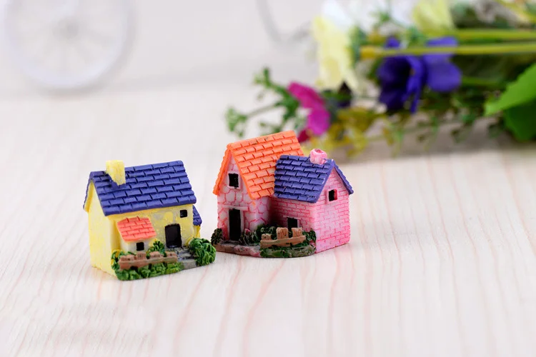 Европейская вилла Фигурка декоративная мини-сказочный сад мультфильм