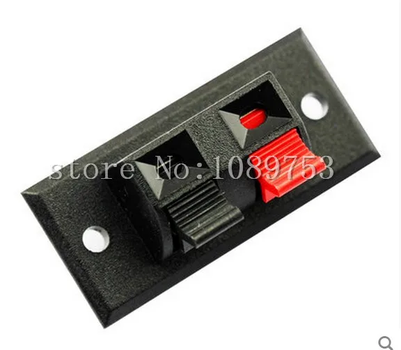 50 шт. 2P аудио динамик терминал зажим с двойной пружиной Jack разъем|socket clip|socket plugsocket