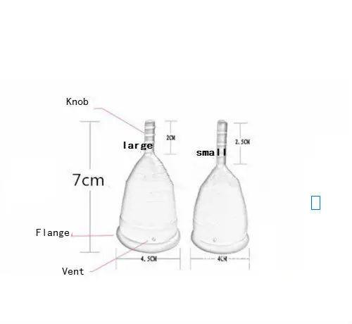 Менструальная чаша для женщин 2 размера средство женской гигиены медицинское