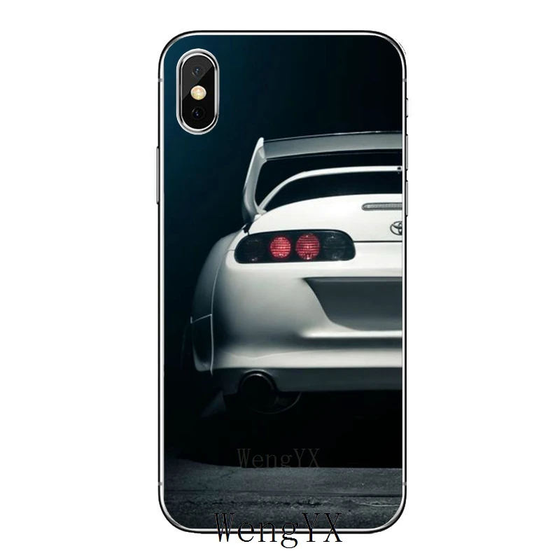 Tuned-Supra-A-12 Силиконовый мягкий чехол для телефона с изображением супермашин, красного цвета, для Apple iPhone 4, 4S, 5, 5S, 5c, SE, 6, 6s, 7, 8 plus, X, XR, XS Max - Цвет: Tuned-Supra-A-12