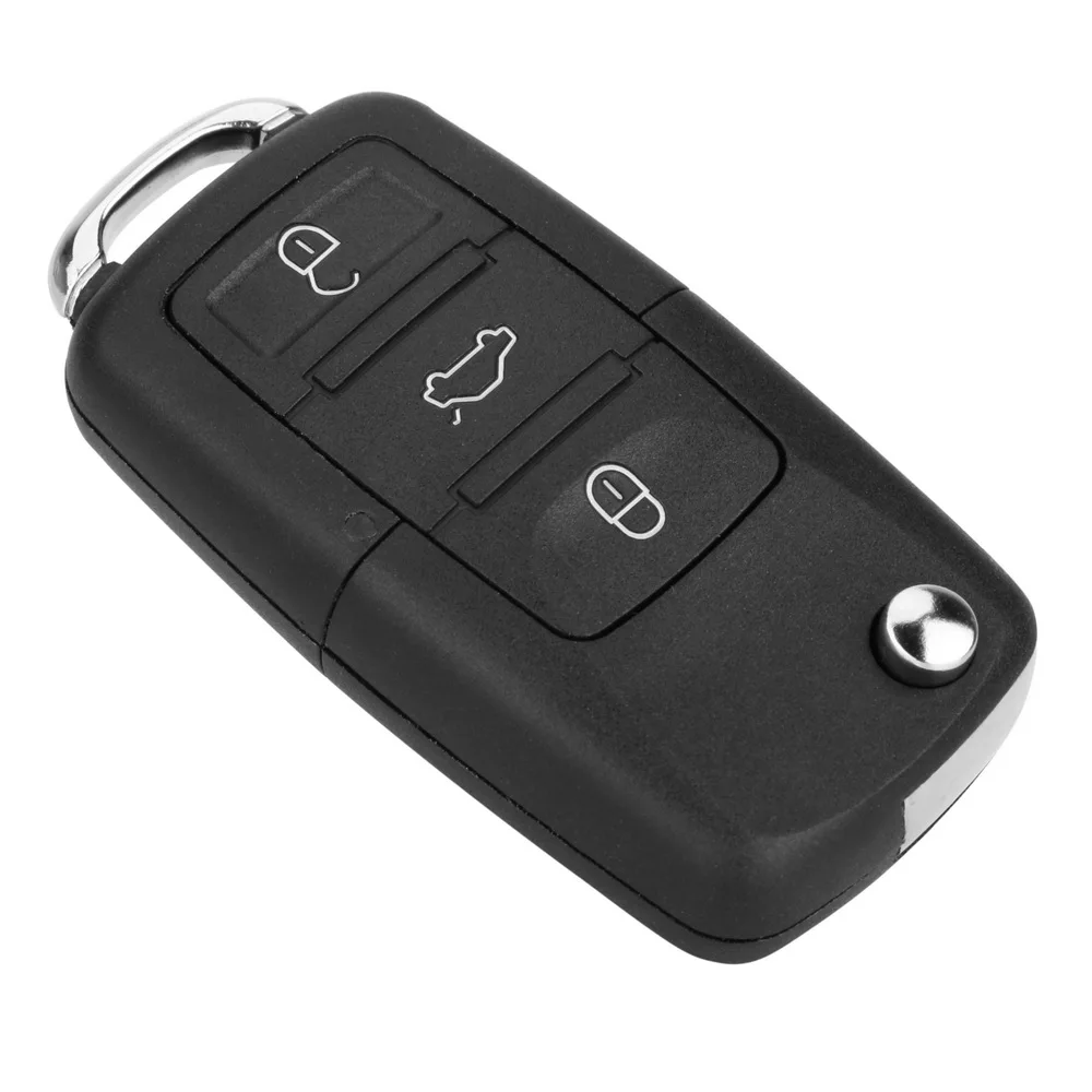 LEEPEE 2 Buttons Car Key Shell for VW Golf Jetta Touran Tiguan B5 Replacement Case Cover Flip Folding Remote | Автомобили и